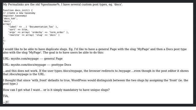 Wordpress: Using Same Slug With Multiple Post Types смотреть онлайн