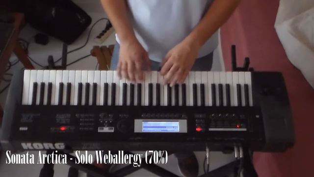 Sonata Arctica - Weballergy Tutorial Solo Teclado (keyboard) Juan Carlos Cázares смотреть онлайн