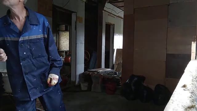 Первые шаги утепления опилкобетоном. смотреть онлайн