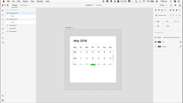 Adobe XD tutorial | How to design a calendar component смотреть онлайн