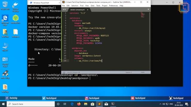 How to host WordPress website on Windows 10 using docker [Hindi] смотреть онлайн