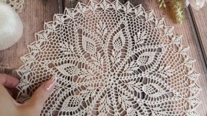 ?Простая салфетка ?,вязаная крючком.mp4