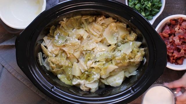 Slow Cooker Colcannon Potatoes {Cabbage and Potato Mash} смотреть онлайн