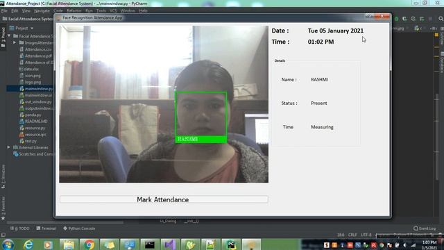 Face Recognition Based Attendance System Using Python смотреть онлайн