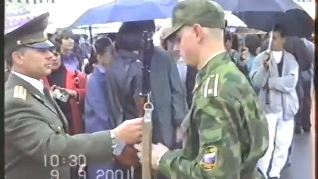 Присяга курсантов училища ПВО Петербурга 9 сентября 2001 г. смотреть онлайн