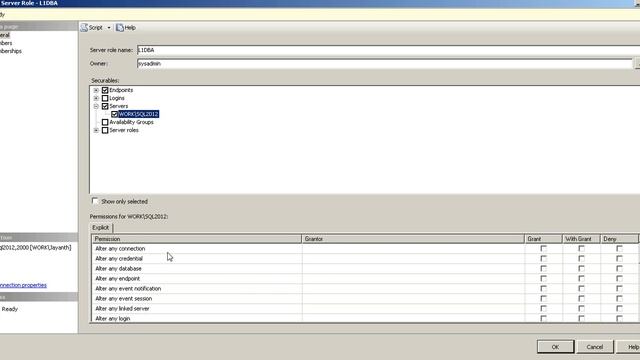 Microsoft SQL Server 2012 User defined Server Roles смотреть онлайн