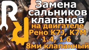 ЗАМЕНА САЛЬНИКОВ КЛАПАНОВ НА РЕНО (СТАРОЕ ВИДЕО)