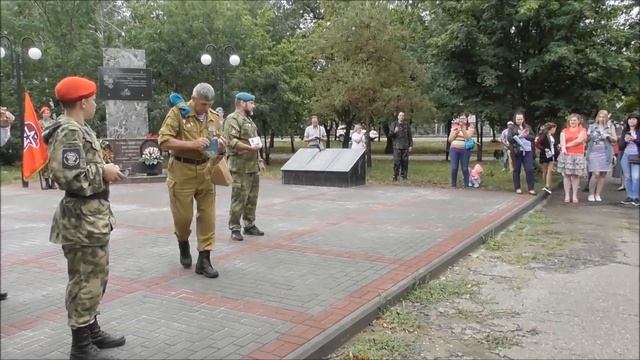 День ВДВ.Открытие бюста Маргелову В.Ф, в городе Георгиевске. смотреть онлайн