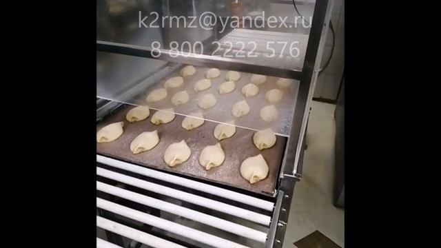 Конвейер для автоматического нанесения меланжа, смесей Puratos на выпечку, кондитерские изделия. смотреть онлайн