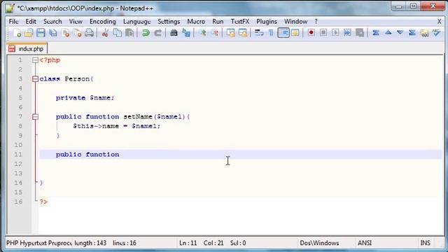 OOP PHP Tutorial 3 - Instance Variables and Access Modifiers смотреть онлайн