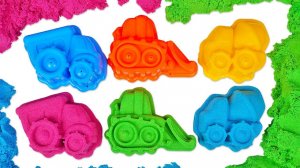 Моя Песочница для малышей — Машинки из кинетического песка — Развивающее видео для детей