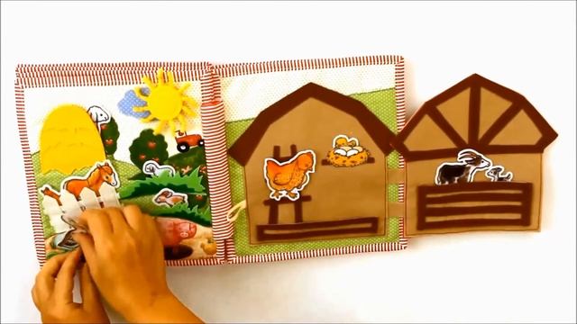 Интерактивная книжка стандартного размера с фермой / Quiet Book (Hand Made) смотреть онлайн
