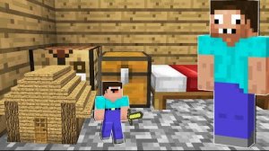 МАЛЕНЬКИЙ НУБ ЗАТРОЛЛИЛ ПРО В МАЙНКРАФТ ! НУБИК В 1 БЛОК ПРОТИВ ПРО И ТРОЛЛИНГ ЛОВУШКА В MINECRAFT