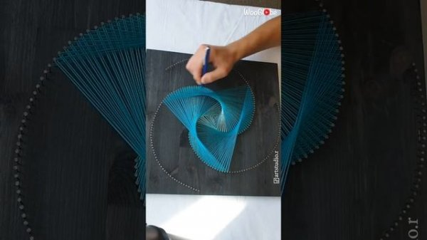 Spiral String Art - String Art Tutorial - DIY String Art || WooGlobe