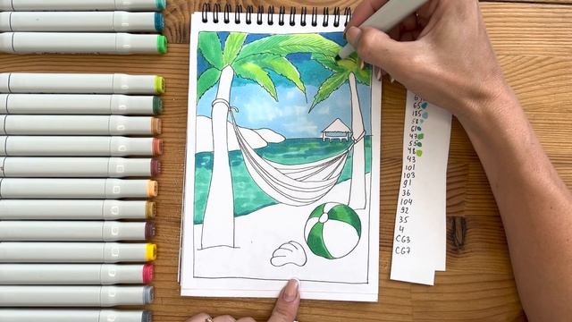 Летний марафон 2023 "Яркое лето" | Урок 2 | Супер акция на скетчбуки смотреть онлайн