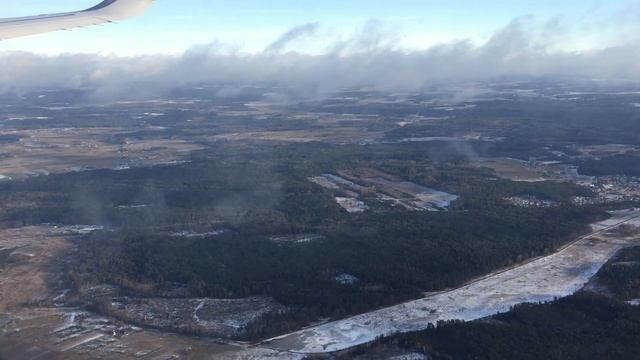 Landing at Vilnius International Airport VNO, Lithuania смотреть онлайн