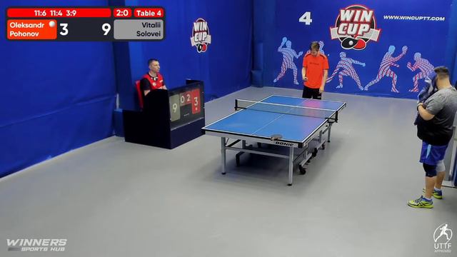 02:30 Oleksandr Pohonov  3:2 Vitalii Solovei   South 7  WIN CUP 04.09.2022 | TABLE TENNIS WINCUP