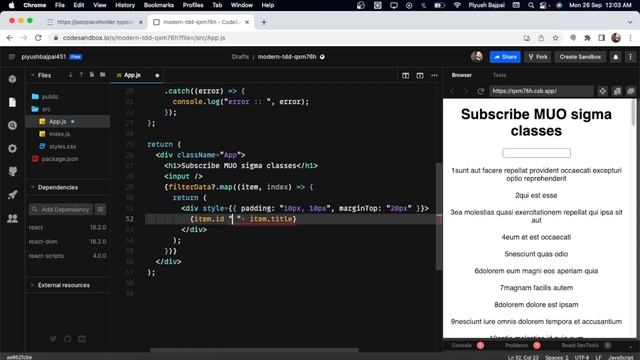 Search Filter React Tutorial Search Bar in React смотреть онлайн