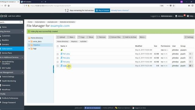 Cannot access a website directory in Plesk: 403 Forbidden смотреть онлайн