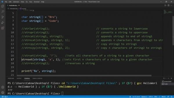 C string functions ?