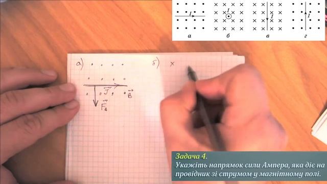 Розв'язування задач про силу Ампера смотреть онлайн