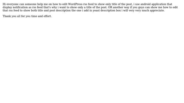 Wordpress: How to edit wordpress RSS feed to show post title only? смотреть онлайн