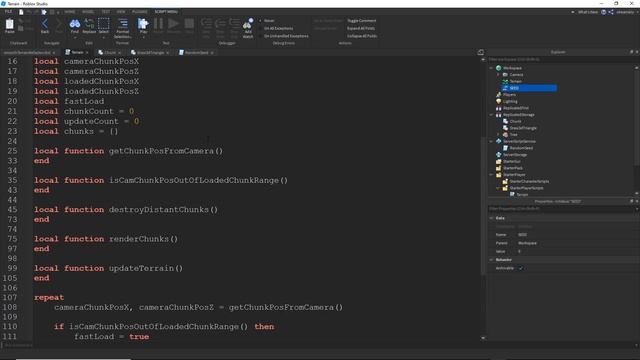 Terrain Generation 2 - Roblox Studio (Chunk Objects and Triangles) смотреть онлайн