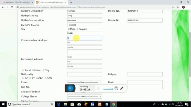 ONLINE APPLICATION SYSTEM FOR ADMISSION USING PHP WITH SOURCE CODE -- BY CLICKTECHNO смотреть онлайн