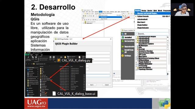 Principales componentes para el desarrollo de un plugin QGis mediante Python смотреть онлайн