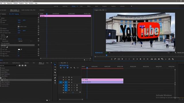 Как Убрать Белый Фон в Premiere Pro смотреть онлайн