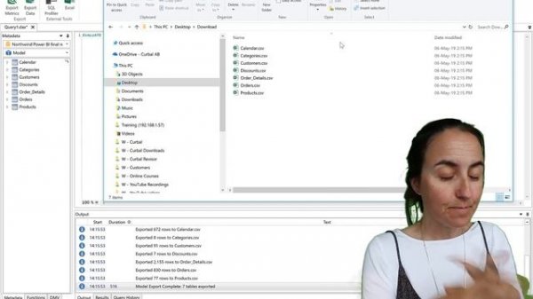 Export one table of data or the entire model with DAX Studio