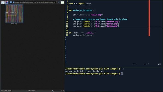 How to darken or brighten an image in Python using PIL? смотреть онлайн