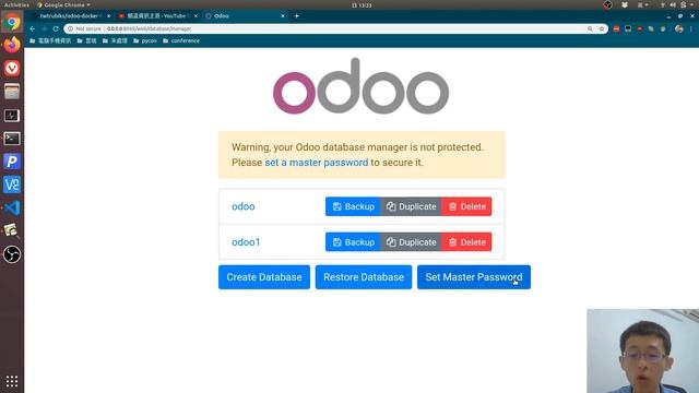 如何進入 odoo Database 管理界面 смотреть онлайн