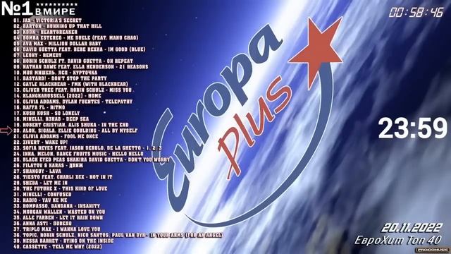 ЕвроХит Топ 40 на Европе Плюс слушайте со среды на четверг с 23:00 до 01:00 ночи! смотреть онлайн