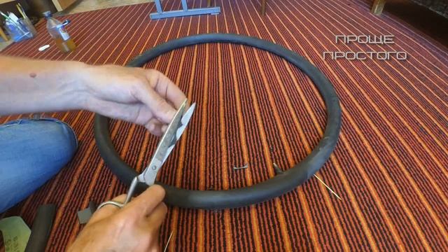 Клеим прокол колеса? Проще простого! Пошагово смотреть онлайн