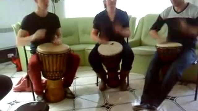 Учебный джем от клуба Djembe Roots, Днепропетровск смотреть онлайн