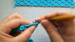 Очень простой и красивый узор для пляжной туники или топа крючком.