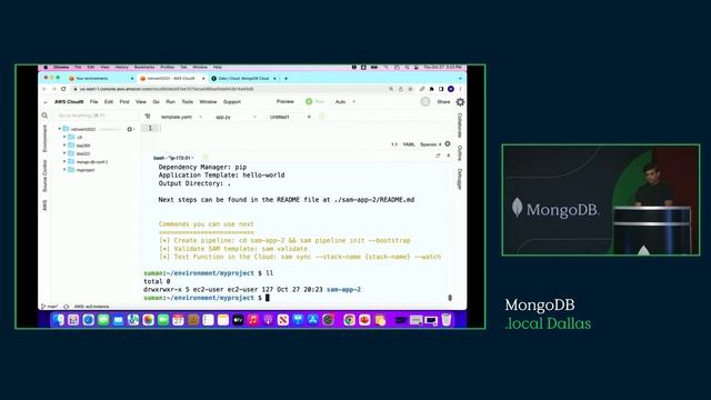 Building a secure serverless application with MongoDB Atlas on AWS смотреть онлайн