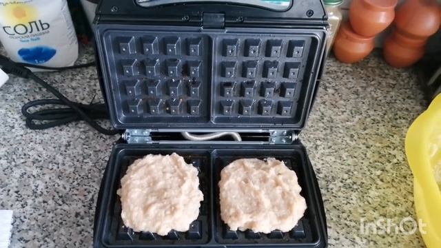 Вафли из куриного фарша, всего 137.8 кк на 100 гр, мой авторский рецепт, удивите своих близких ! смотреть онлайн