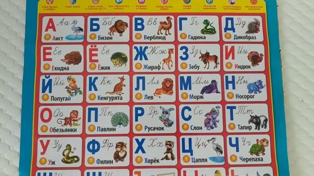 Обзор на говорящий плакат "Мохнатая азбука" смотреть онлайн
