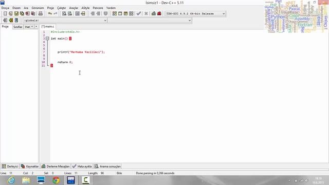 C Programlama Dersleri 1 -Dev C++ Kurulumu ve İlk Program смотреть онлайн