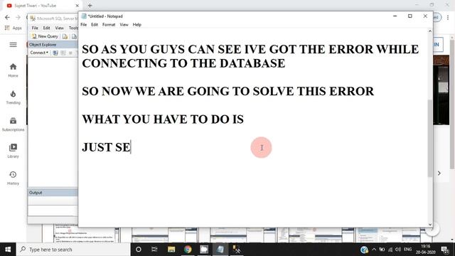 Named pipe error while connecting to the database смотреть онлайн