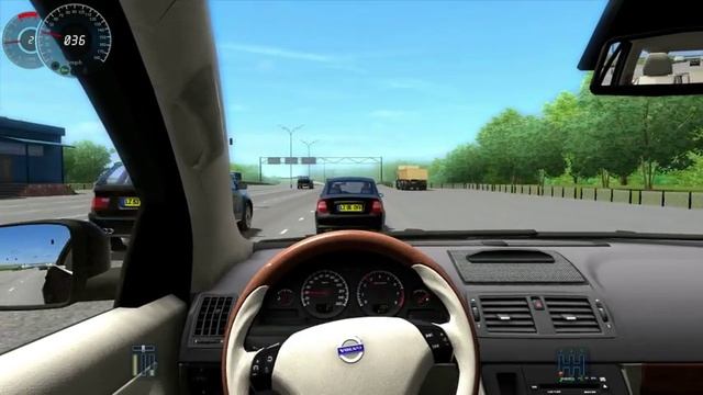 City Car Driving 1.3.3 Volvo XC90 2015 HD G27 смотреть онлайн