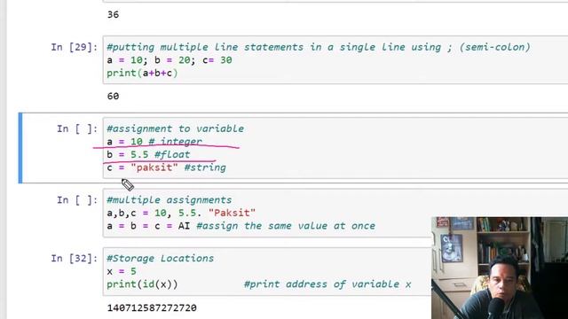 Day 1.5 Statements, Assignments, Variables & Storage Location in Python смотреть онлайн