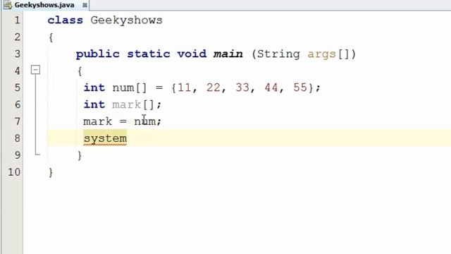 70. Initialization an Array with an Array in Java Programming (Hindi) смотреть онлайн