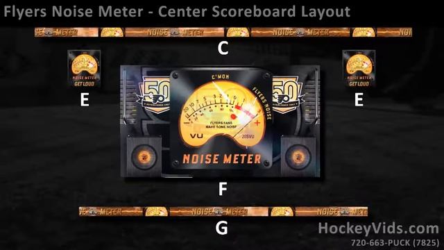 Flyers Noise Meter Center Scoreboard Layout смотреть онлайн