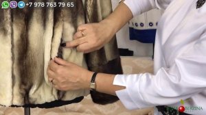 Переделка длинной норковой  шубы в новый полушубок с кулисами на рукавах прямого силуэта. 4 часть