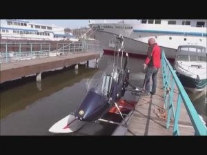 Проверка мореходности автожира на поплавках