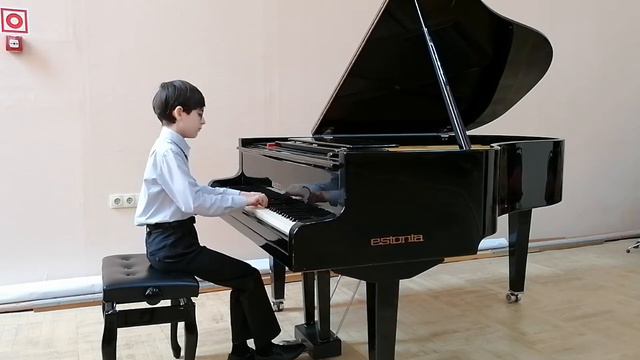 И. С. Бах 3х голосная инвенция ми мажор