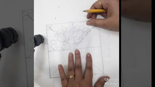 Symmetrical design using tracing paper смотреть онлайн